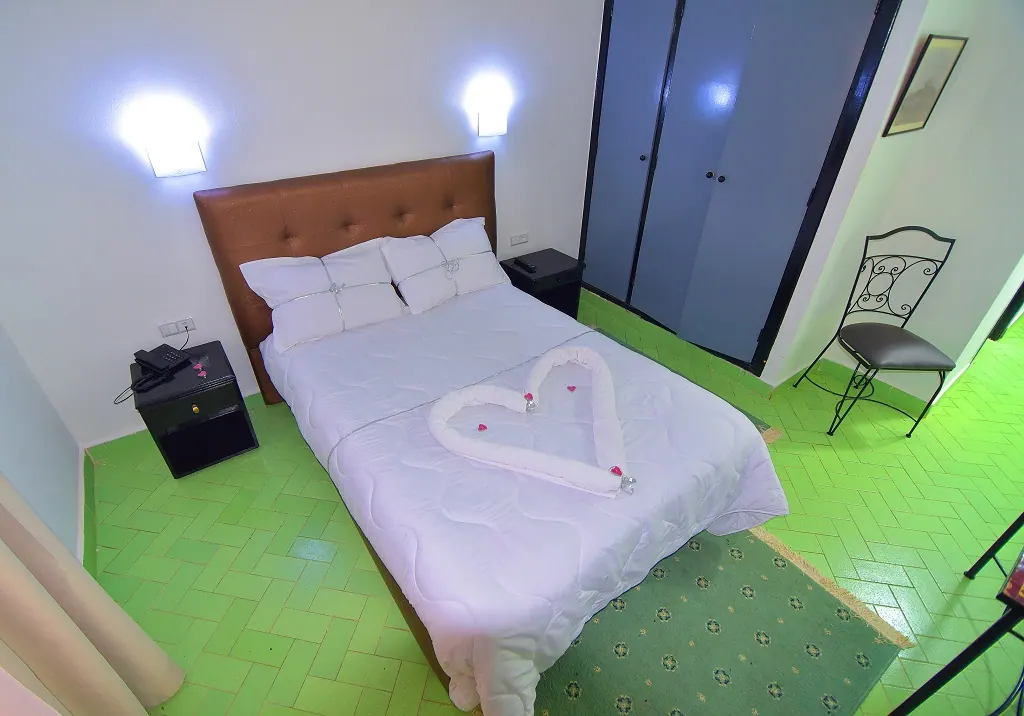 Autre vue de la chambre single de l’Hôtel Nouzha
