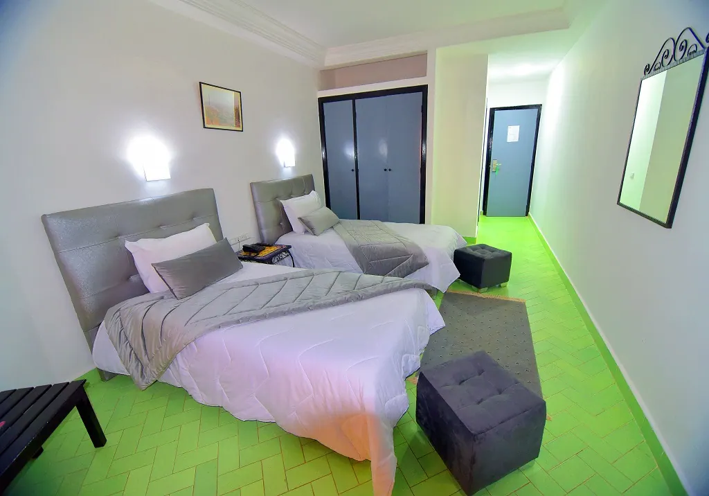 La chambre twin de l’Hôtel Nouzha Fès